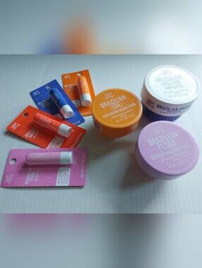 7 Pcs Spa LUXURY Brazilian Sol. Flora. Orchid Body Butter Scrub Lip Butter